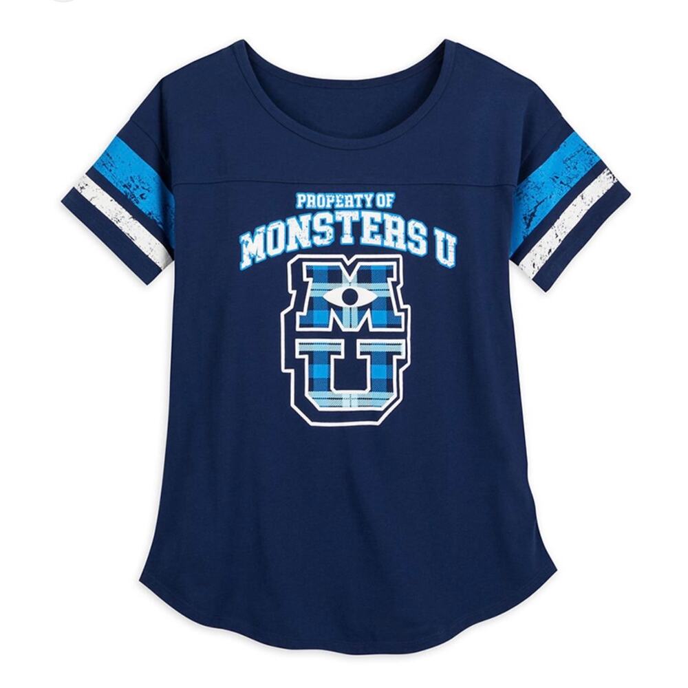 NWOT Disney Parks Pixar Monsters University Football Tee 2X